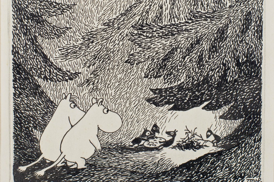 Uno de los primeros libros de Moominvalley